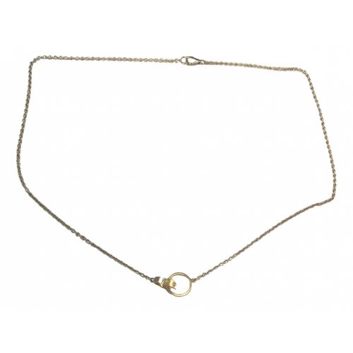 Pre-owned Cartier Love Pink Gold Necklace