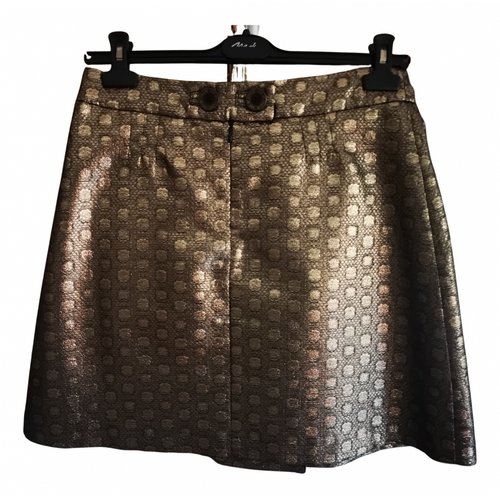 Pre-owned See By Chloé Mini Skirt In Gold