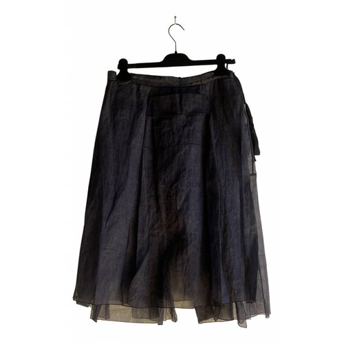 Pre-owned Sara Lanzi Mid-length Skirt In Anthracite
