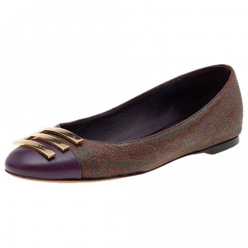 Pre-owned Etro Leather Flats In Multicolour