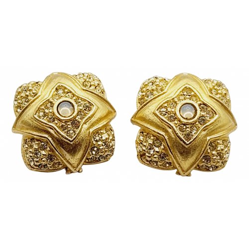 Pre-owned Roxanne Assoulin Earrings In Gold