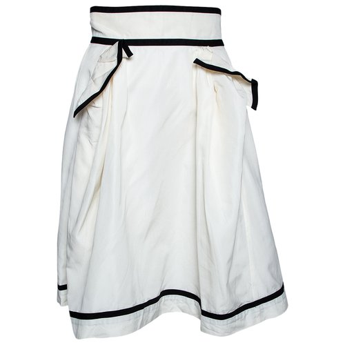Pre-owned Saint Laurent Skirt In White