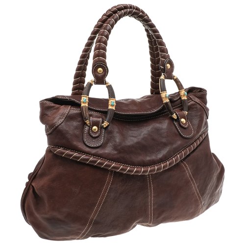 Pre-owned Valentino Garavani Leather Handbag In Brown