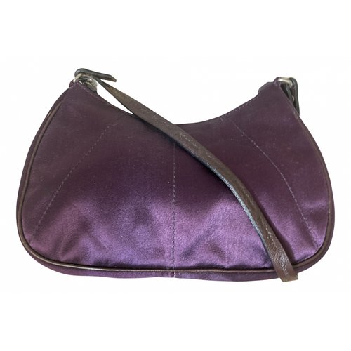 Pre-owned Saint Laurent Mombasa Cloth Handbag In Purple