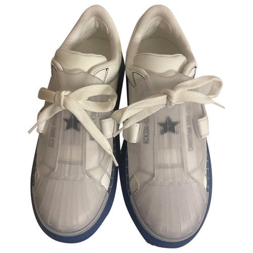 Pre-owned Dior -id Leather Trainers In White