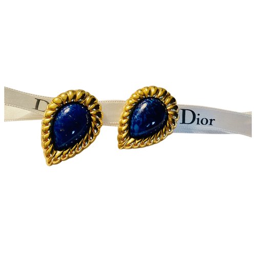 Pre-owned Dior Earrings In Blue