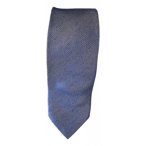 Pre-owned Calvin Klein Silk Tie In Blue