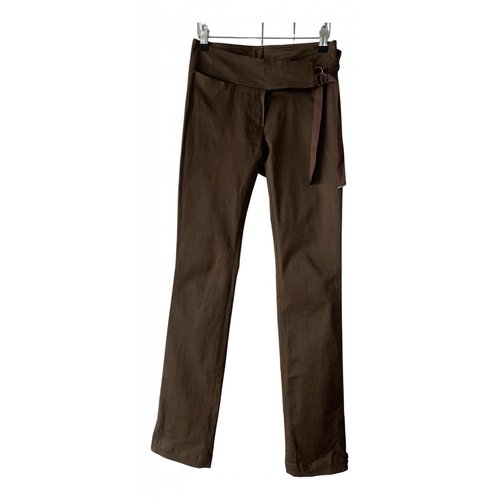 Pre-owned Plein Sud Trousers In Brown