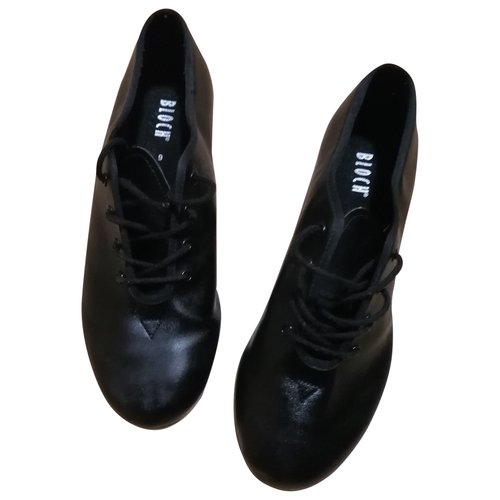 Pre-owned Bloch Leather Lace Ups In Black