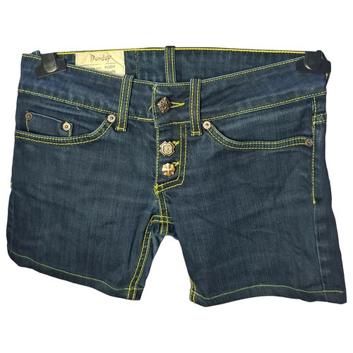 Pre-owned Dondup Mini Short In Blue