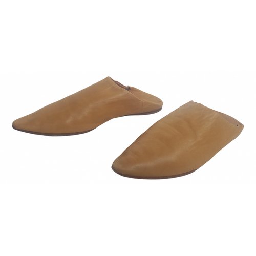 Pre-owned Acne Studios Leather Sandals In Camel