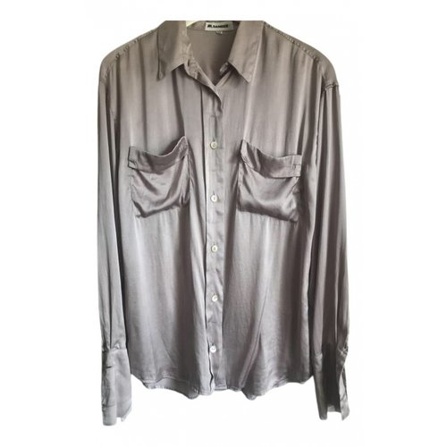 Pre-owned Jil Sander Silk Shirt In Grey
