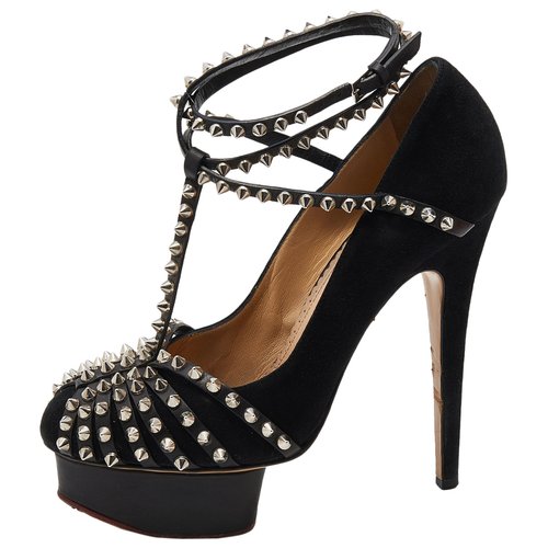 Pre-owned Charlotte Olympia Sandal In Black