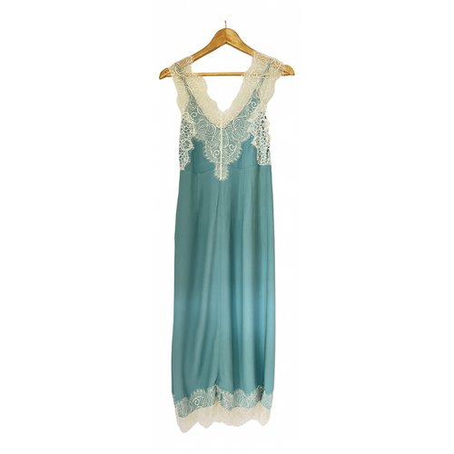Pre-owned Rachel Comey Lace Maxi Dress In Turquoise | ModeSens
