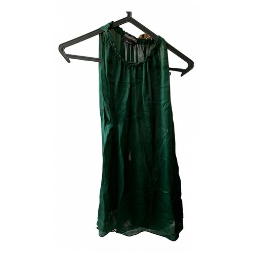 Pre-owned Tom Ford Silk Vest In Green