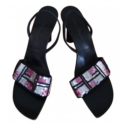 Pre-owned Robert Clergerie Glitter Sandals In Pink