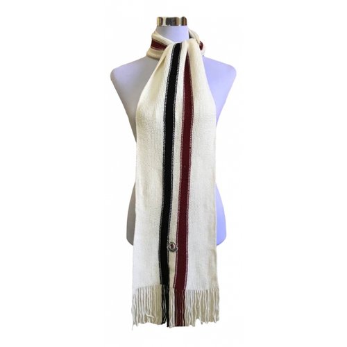Pre-owned Moncler Wool Scarf In Multicolour