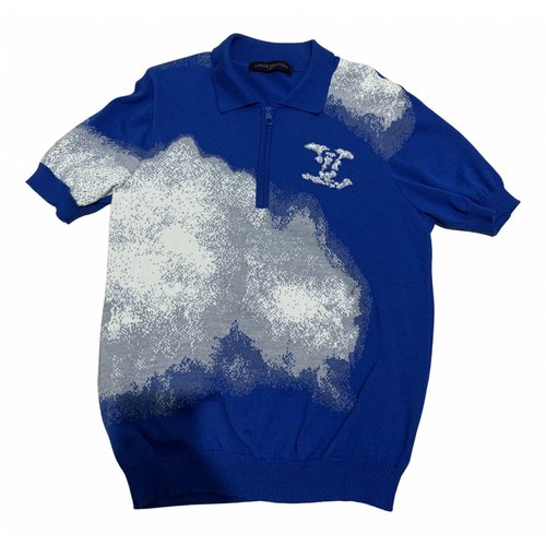 Louis Vuitton - Authenticated Polo Shirt - Cotton Blue for Men, Good Condition