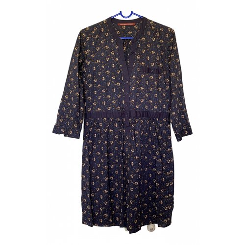 Pre-owned Comptoir Des Cotonniers Mid-length Dress In Navy