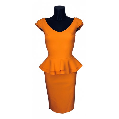 Pre-owned Chiara Boni Mid-length Dress In Orange
