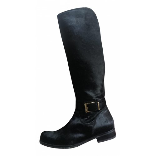 Pre-owned Bandolino Leather Boots In Black