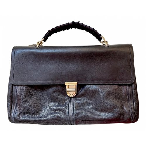 Pre-owned Nina Ricci Leather Bag In Black