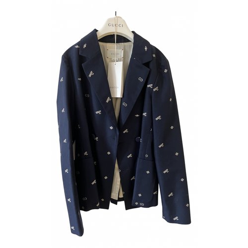 Pre-owned Gucci Blazer In Navy