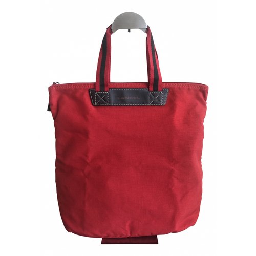 Pre-owned Lancel Tote In Red