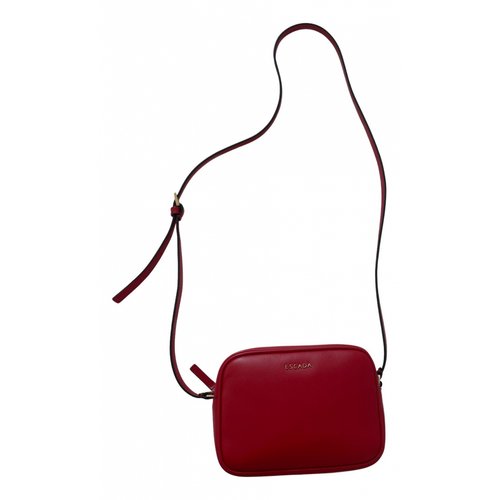 Pre-owned Escada Leather Crossbody Bag In Red