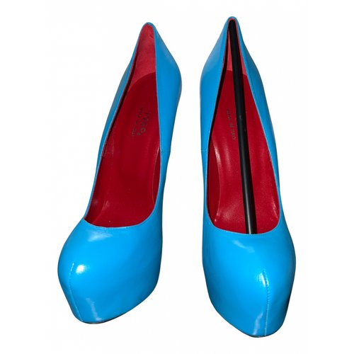 Pre-owned Italia Independent Leather Heels In Blue