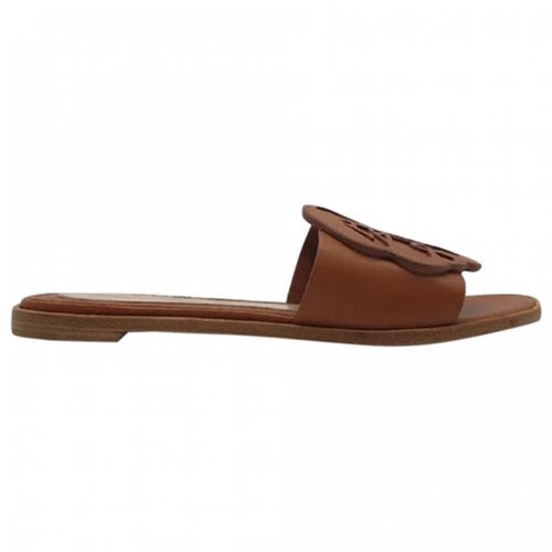 Pre-owned Alexander Mcqueen Leather Sandals In Brown