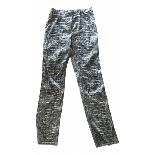 Pre-owned Roberto Cavalli Trousers In Grey