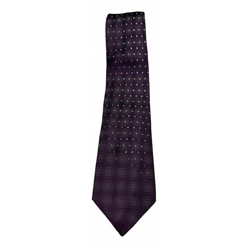 Pre-owned Valentino Garavani Silk Tie In Purple