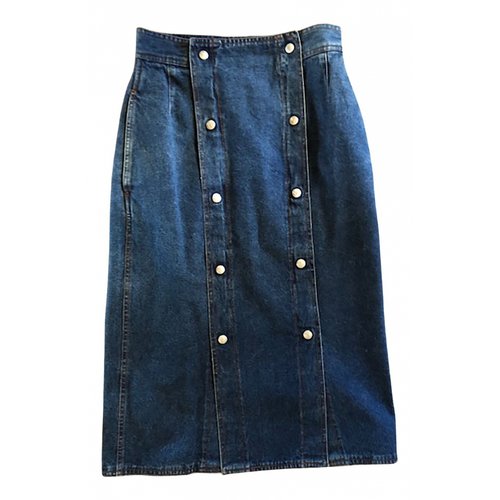 Pre-owned Krizia Mid-length Skirt In Blue