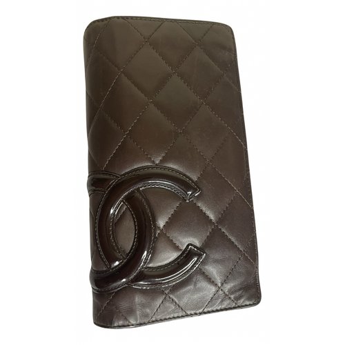 Pre-owned Chanel Timeless/classique Leather Wallet In Brown
