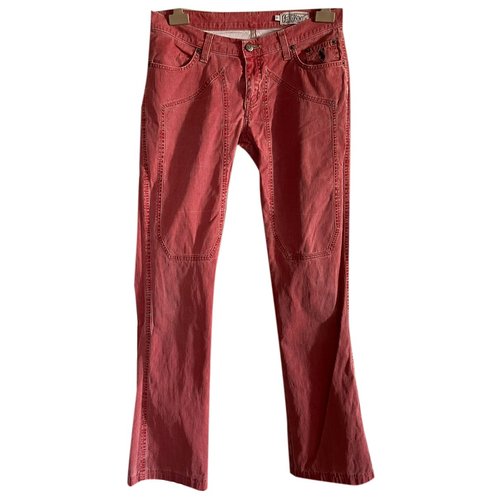 Pre-owned Jeckerson Straight Jeans In Red