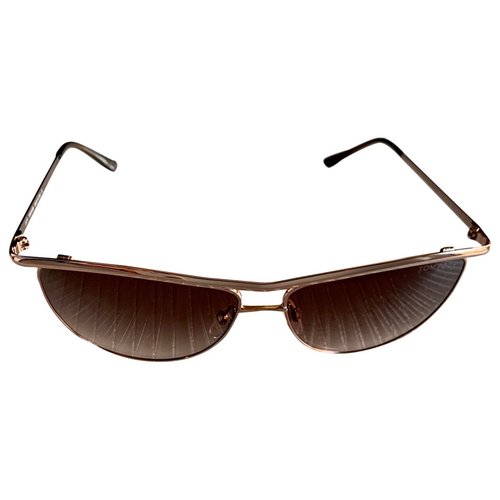 Pre-owned Tom Ford Sunglasses In Metallic