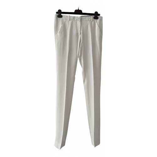 Pre-owned Balenciaga Straight Pants In White