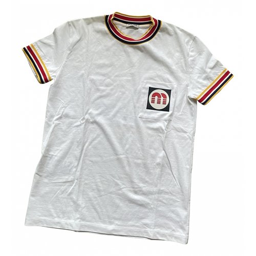 Pre-owned Miu Miu T-shirt In White
