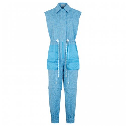 Pre-owned Fendi Jumpsuit In Turquoise