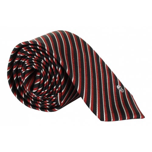 Pre-owned Alexander Mcqueen Silk Tie In Red