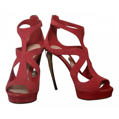 Pre-owned Alexander Mcqueen Sandals In Red
