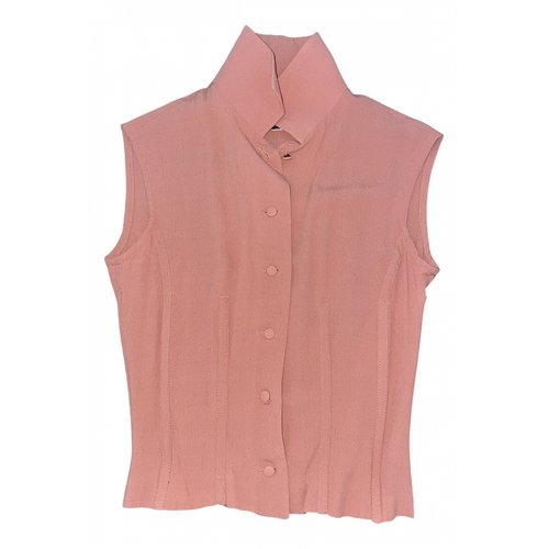 Pre-owned Jean Paul Gaultier Silk Top In Pink