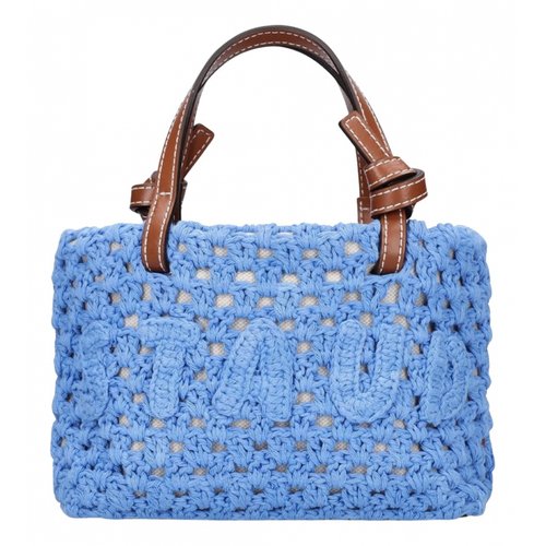 Pre-owned Staud Tote In Blue