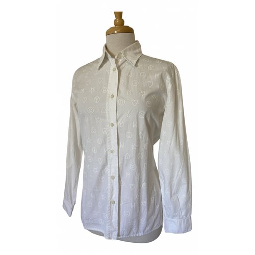 Pre-owned Moschino Blouse In White