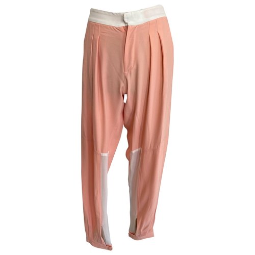 Pre-owned Chloé Trousers In Pink