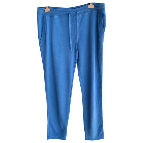Pre-owned Dolce & Gabbana Cashmere Trousers In Blue