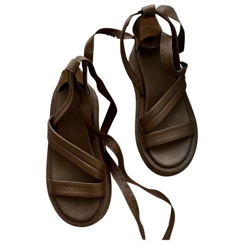 Pre-owned Marsèll Leather Sandal In Brown