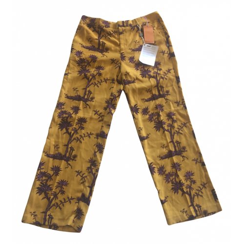 Pre-owned Scotch & Soda Straight Pants In Yellow
