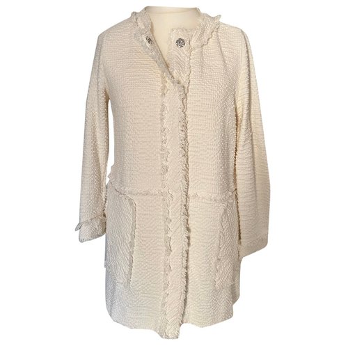 Pre-owned Emme Marella Coat In White